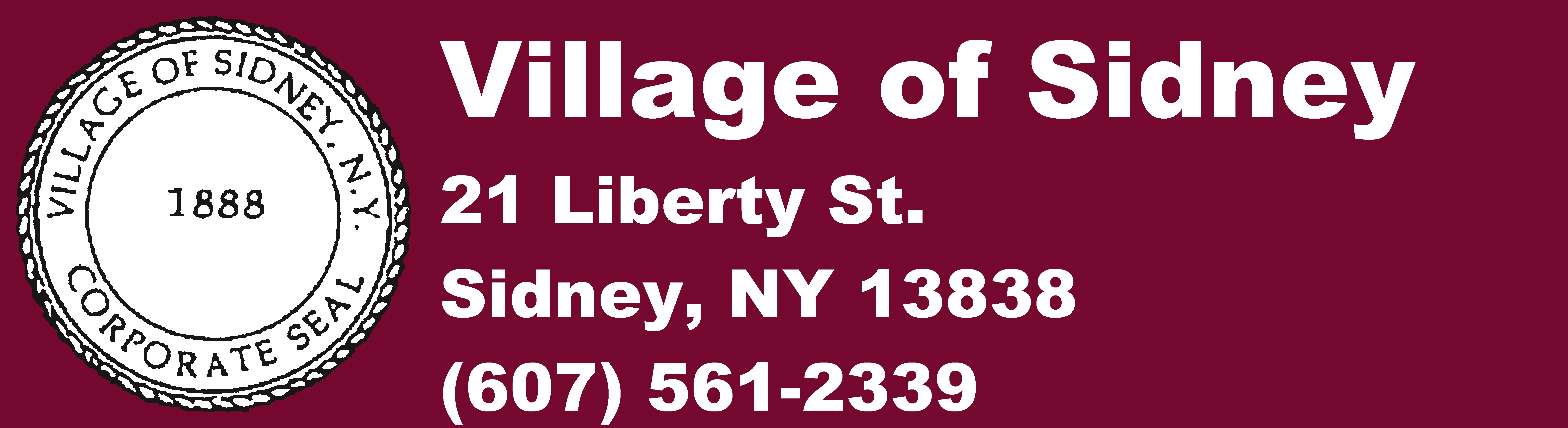 VILLAGE OF SIDNEY, NEW YORK Logo